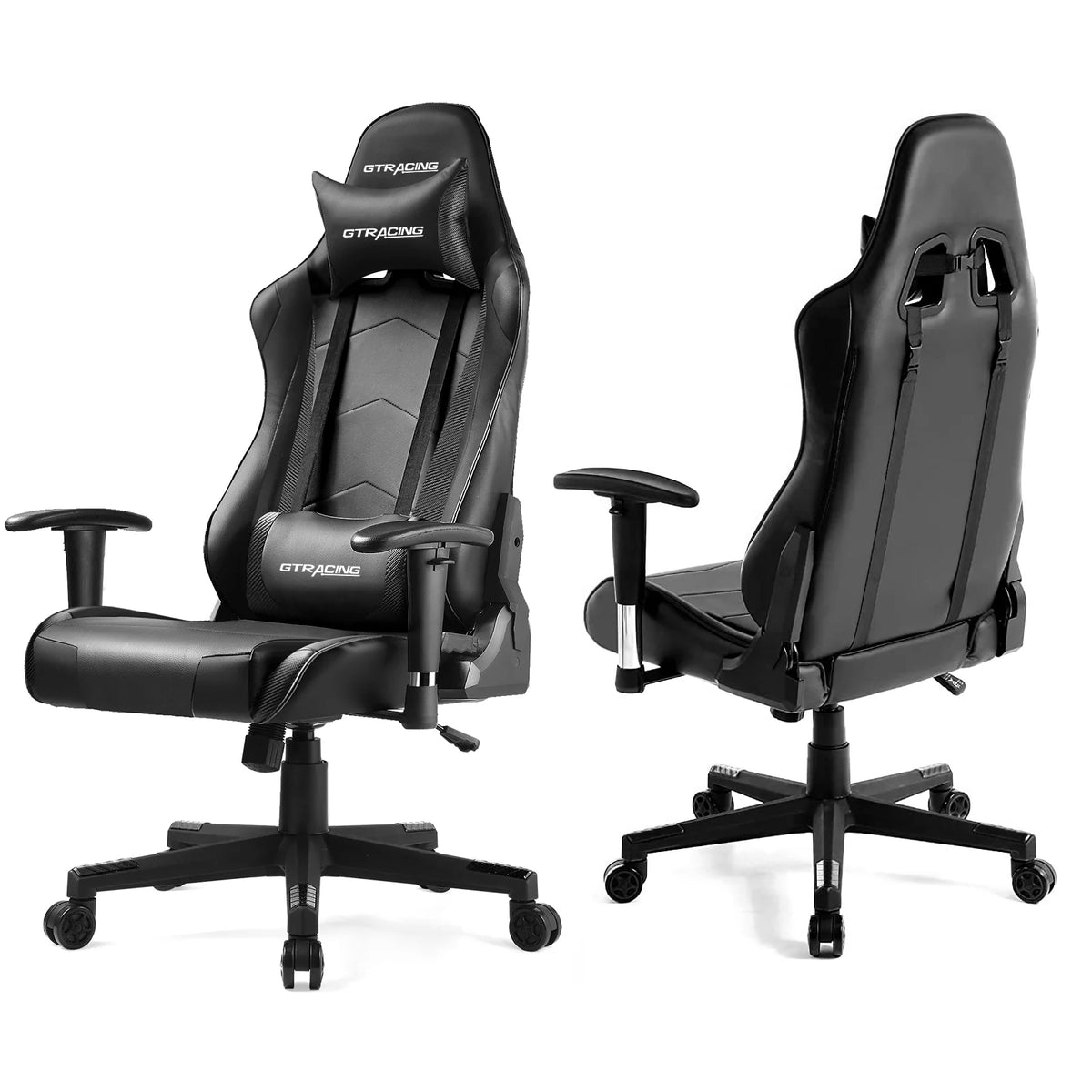 Black Ergonomic High Back Reclining Gaming Chair T643283