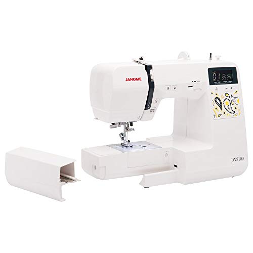 Computerized Sewing Machine with 100 Stitches, 7 Buttonholes, Hard Cover, Extension Table and 22 Accessories C753033