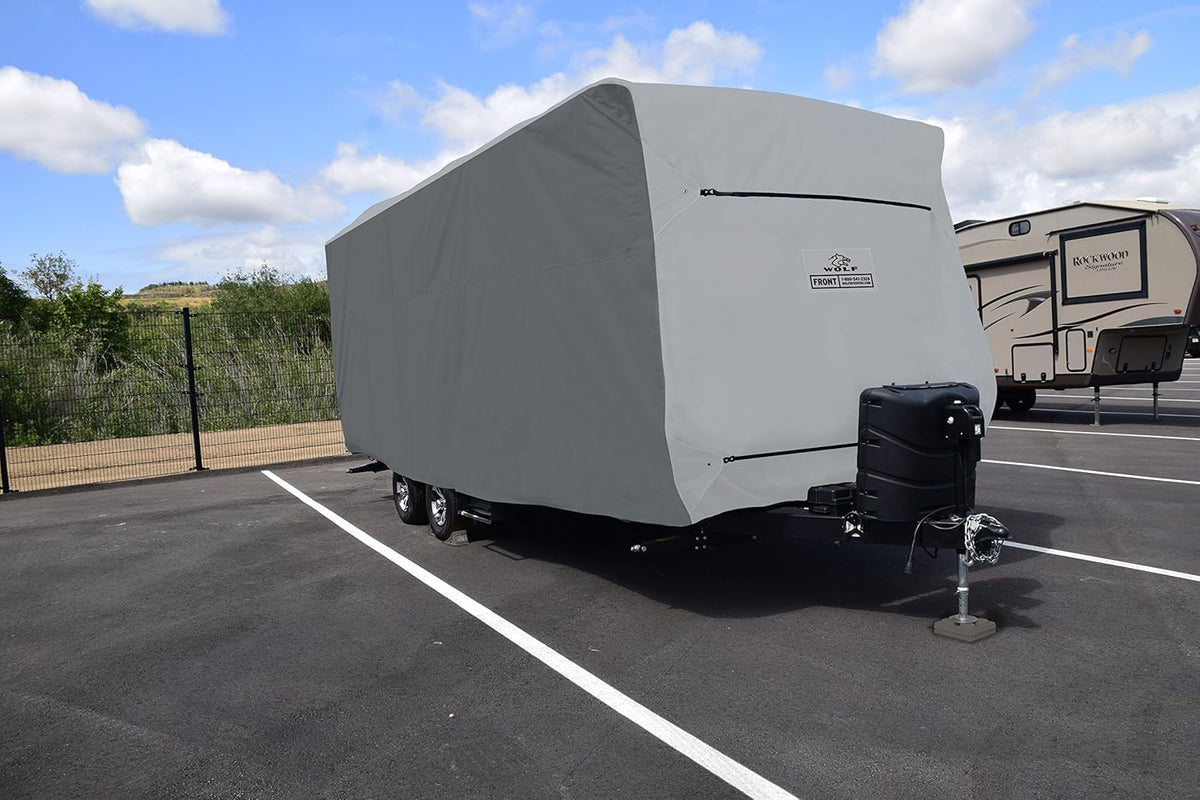 Gray Travel Trailer RV Cover E25070