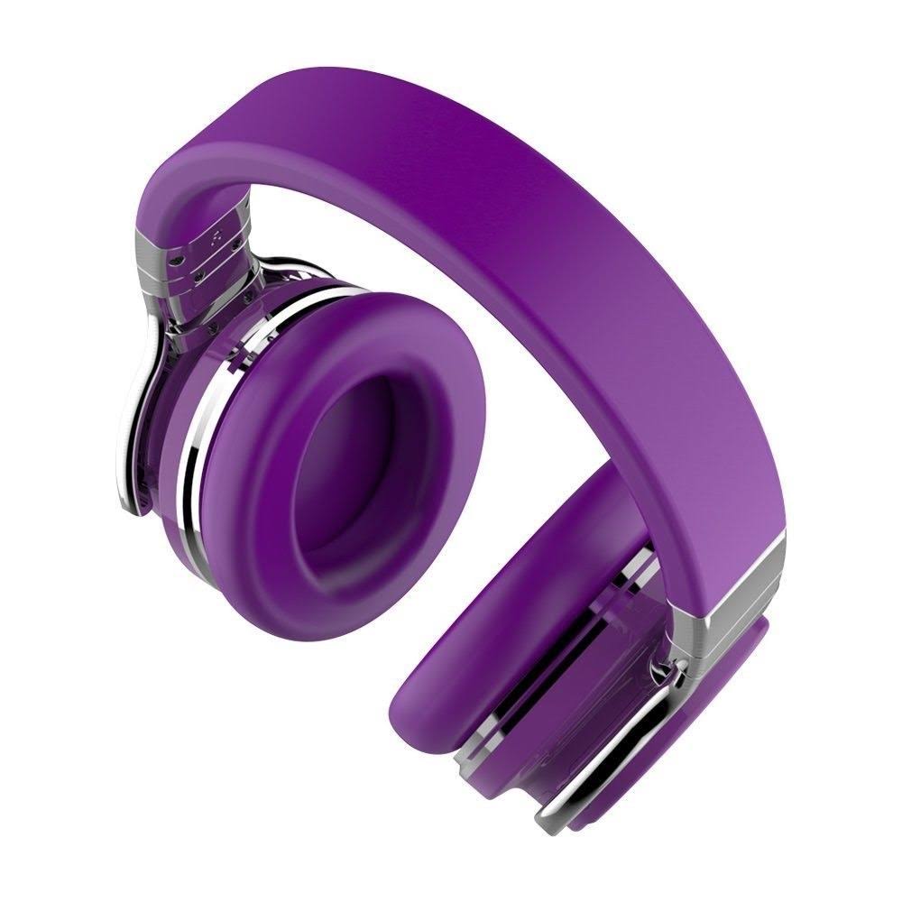 Active Noise Cancelling Wireless Bluetooth Headphones Purple B3592
