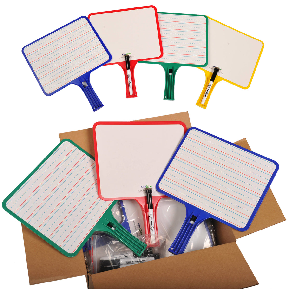 24pk Dry Erase Paddles Y80987
