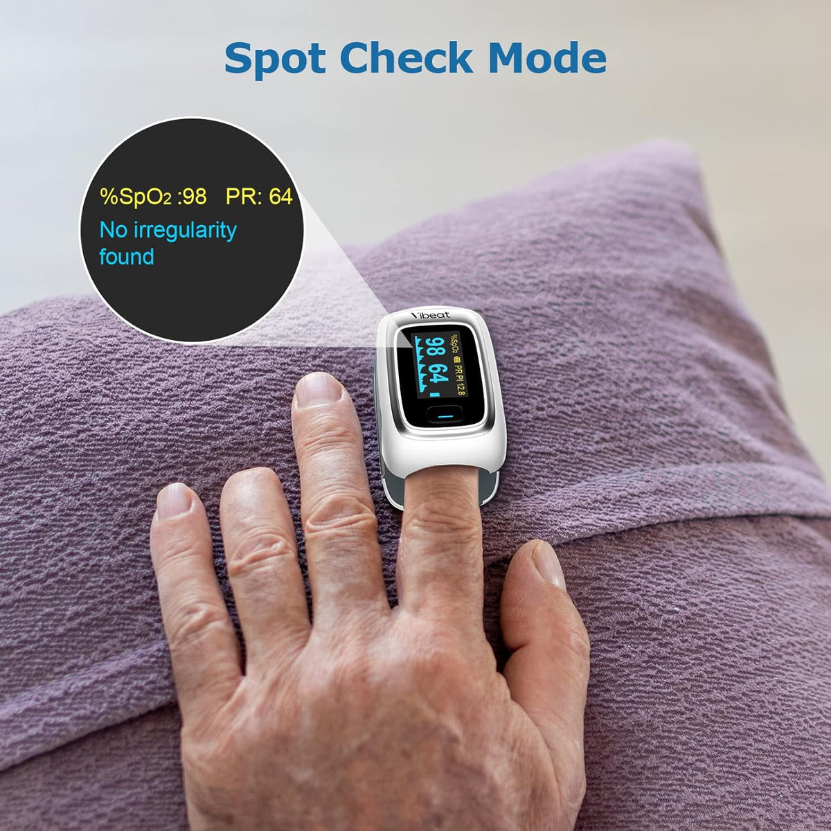Fingertip Pulse Oximeter Blood Oxygen Saturation Monitor V9972