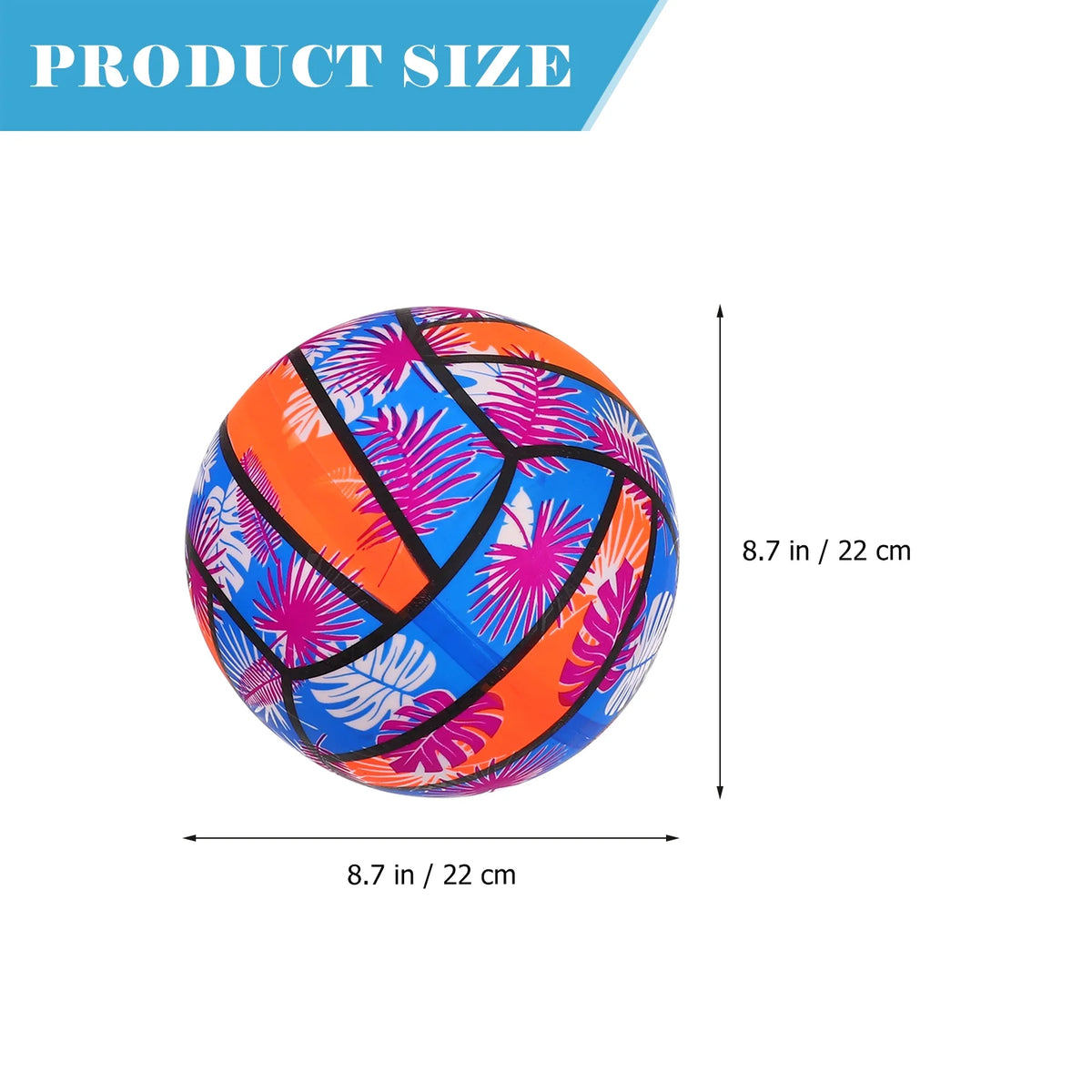 Rainbow Inflatable Volleyball Kids Vinyl Sports Toy Ball D113