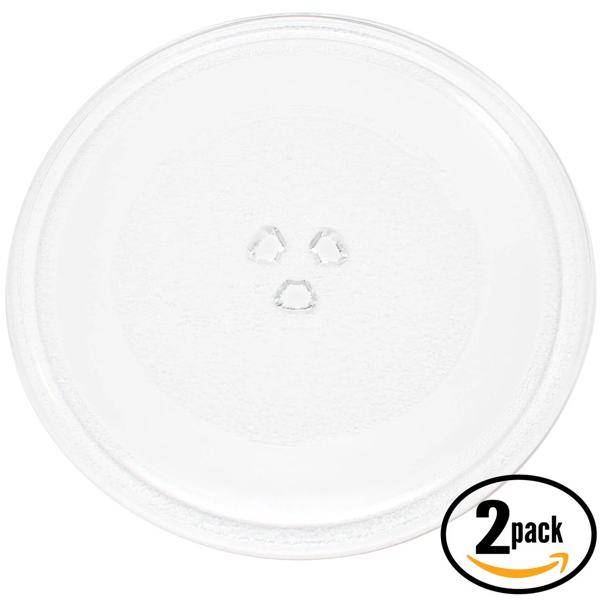 2-Pack 10" Microwave Glass Turntable Tray Z64706