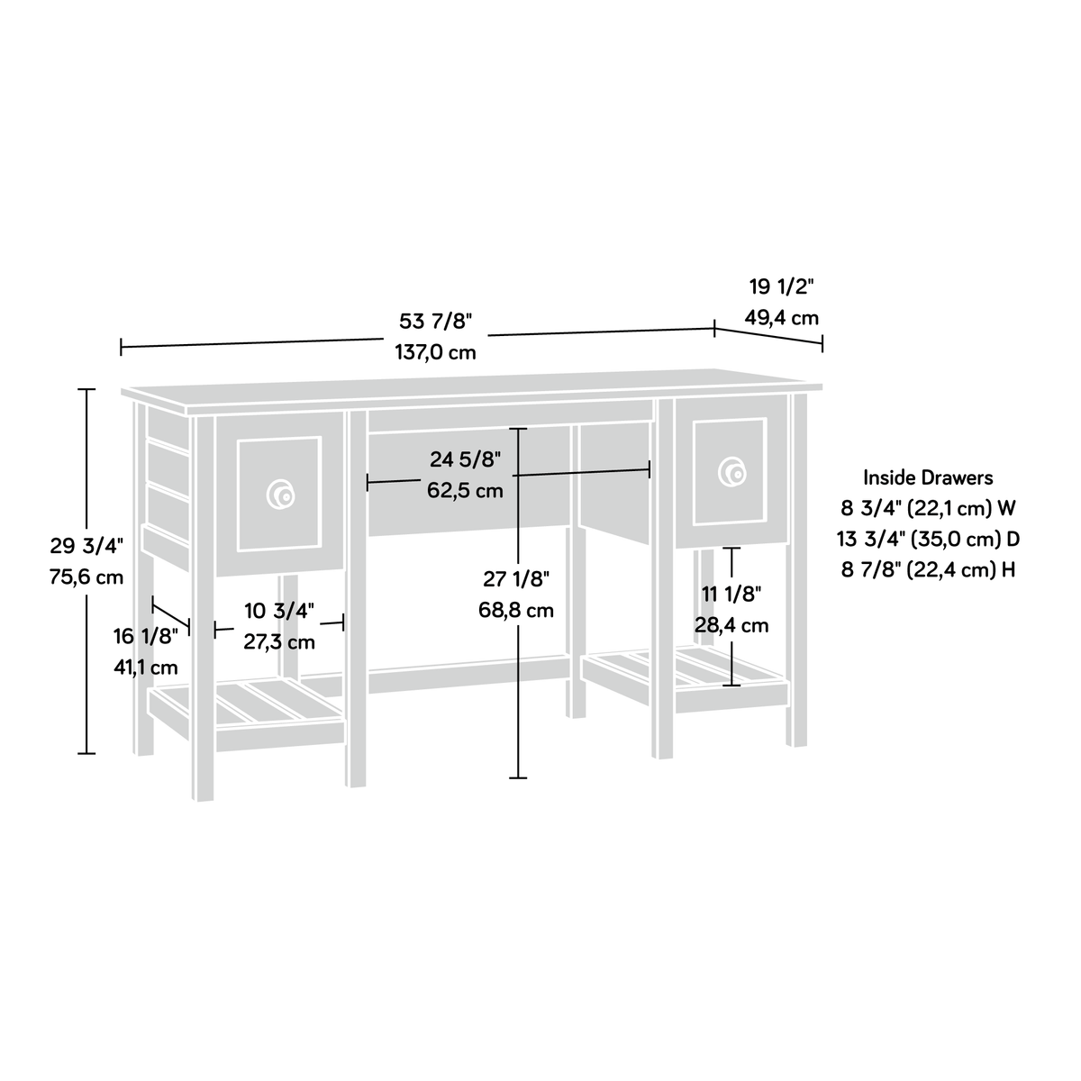 Rustic Cedar Desk L6805