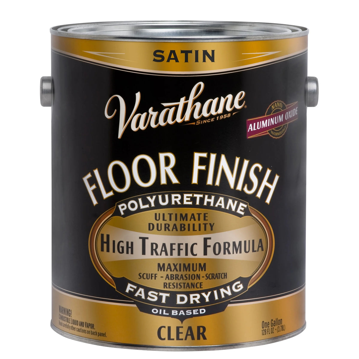Clear Oil-Based Satin Wood Floor Finish Gallon 2 Pack I384535