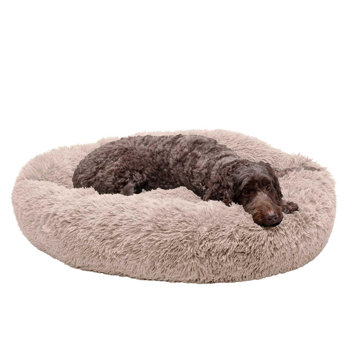Long Fur Donut Dog Bed E15344