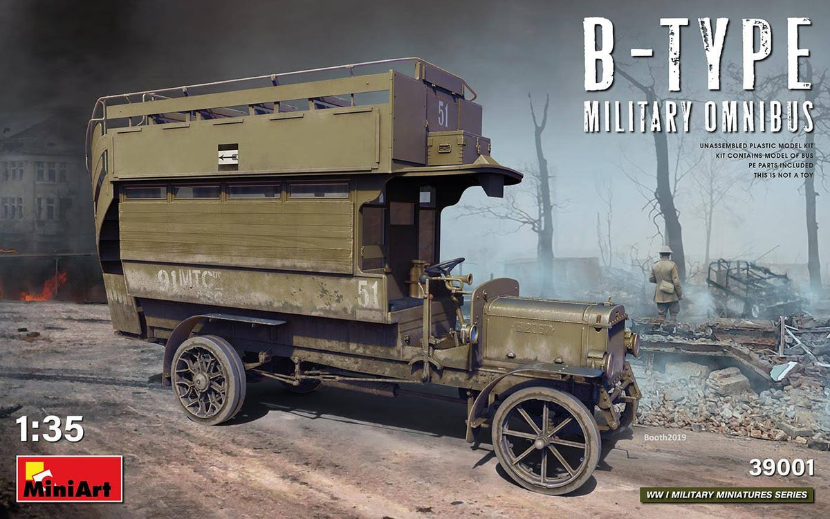 1/35 Scale B-Type Military Omnibus Model Kit P61924