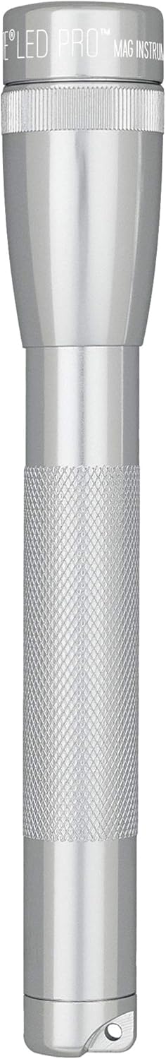 Silver Mini Mag AA Pro LED Flashlight 332 Lumens M903254