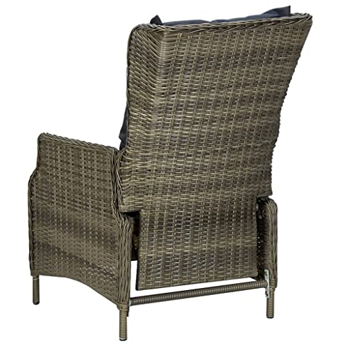 7 Piece Patio Dining Set Brown C779