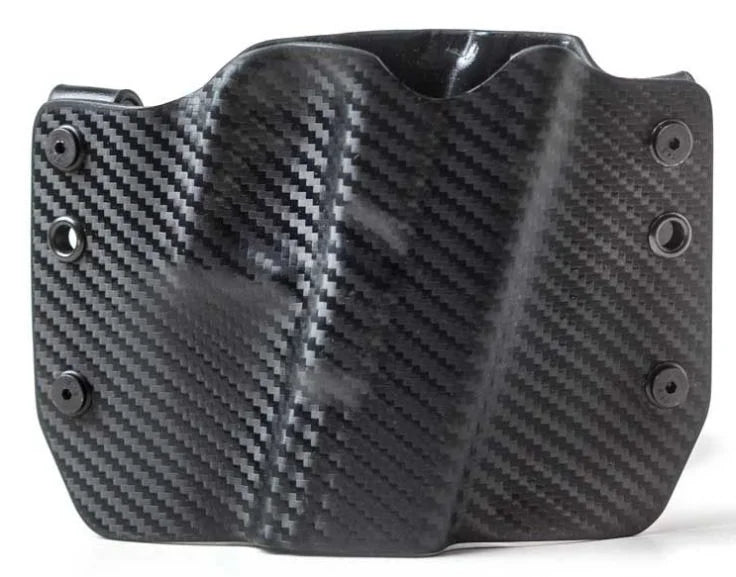 Black Carbon Fiber OWB Kydex Gun Holster T441368