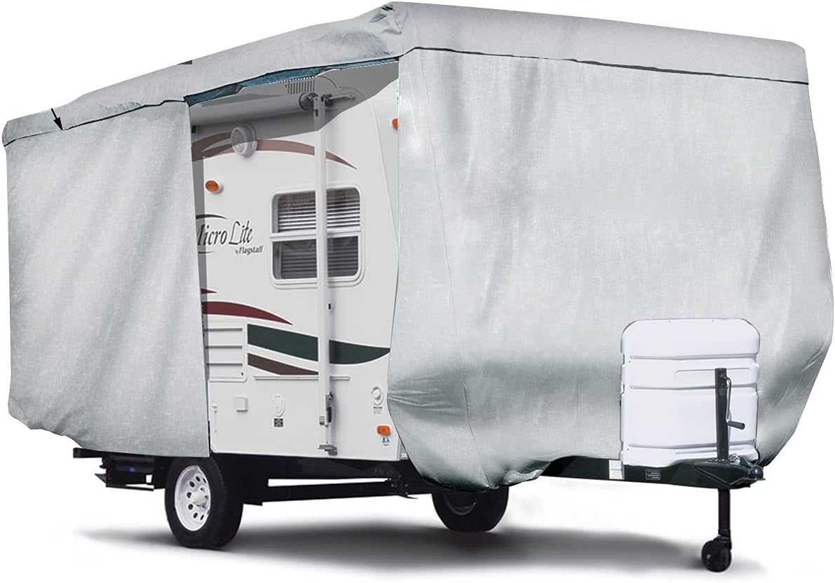 11'-14'L Travel Trailer RV Cover with Access Panels R87718
