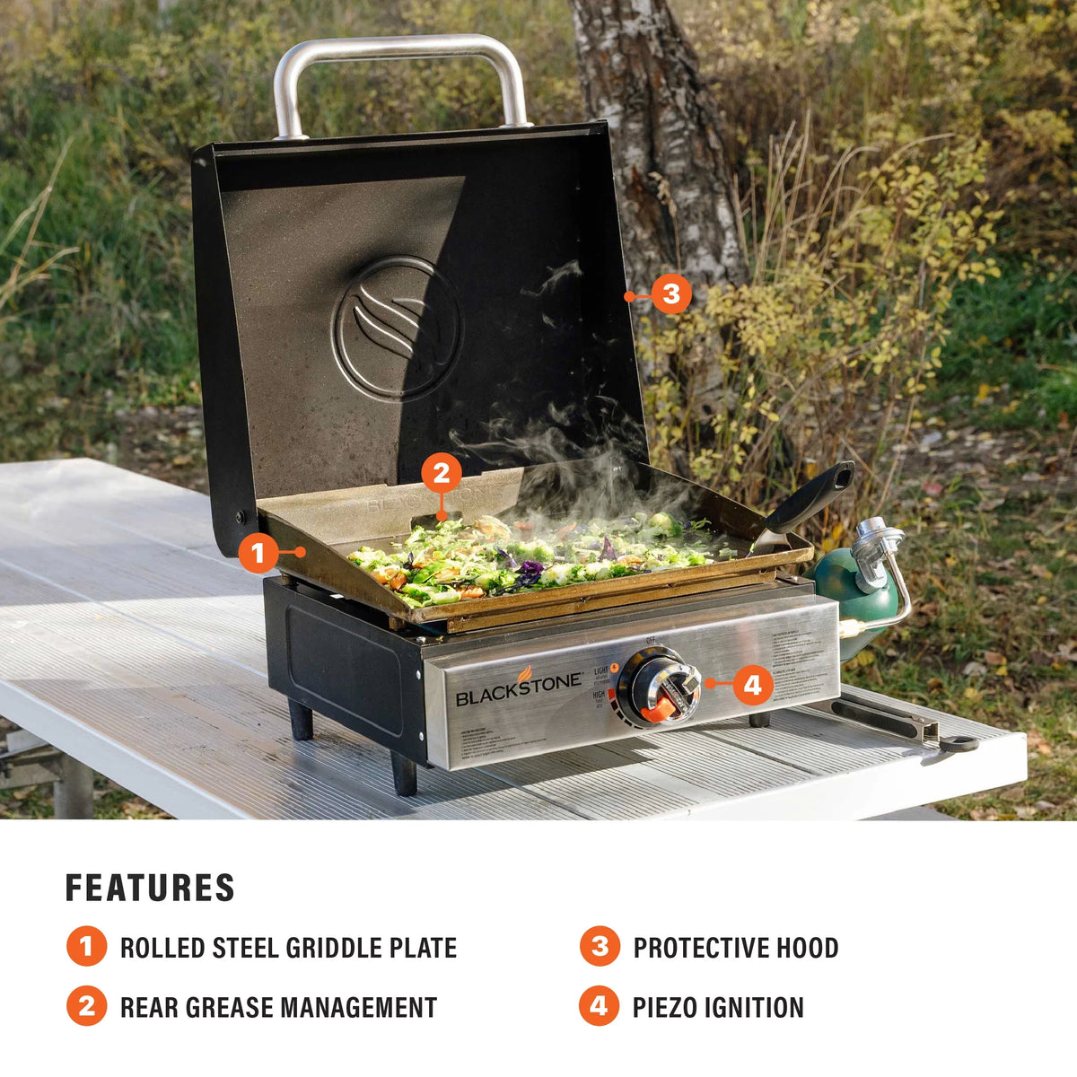 Tabletop Propane Griddle with Hood U757731