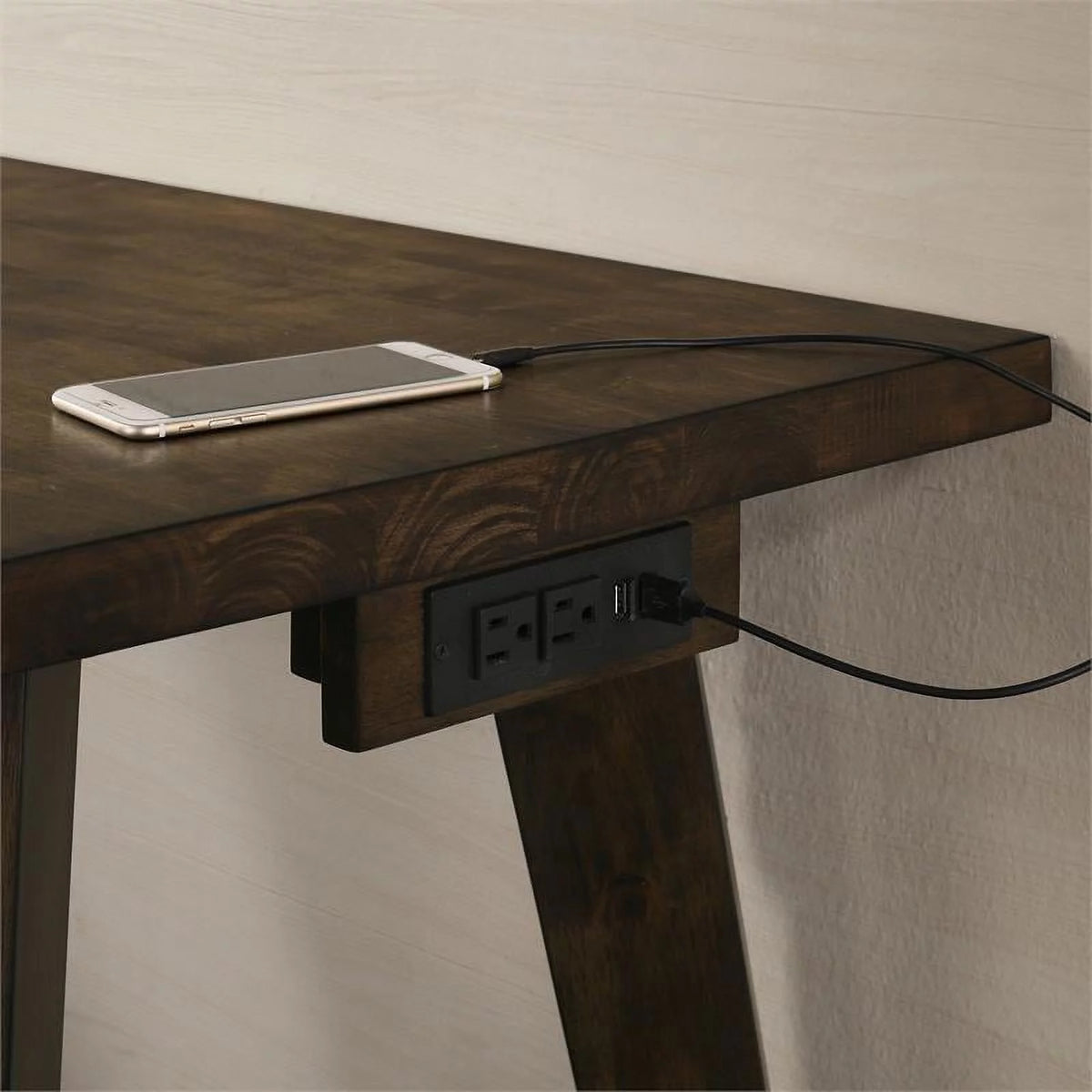 Dark Walnut 4-Piece Counter Height Table Set S95792