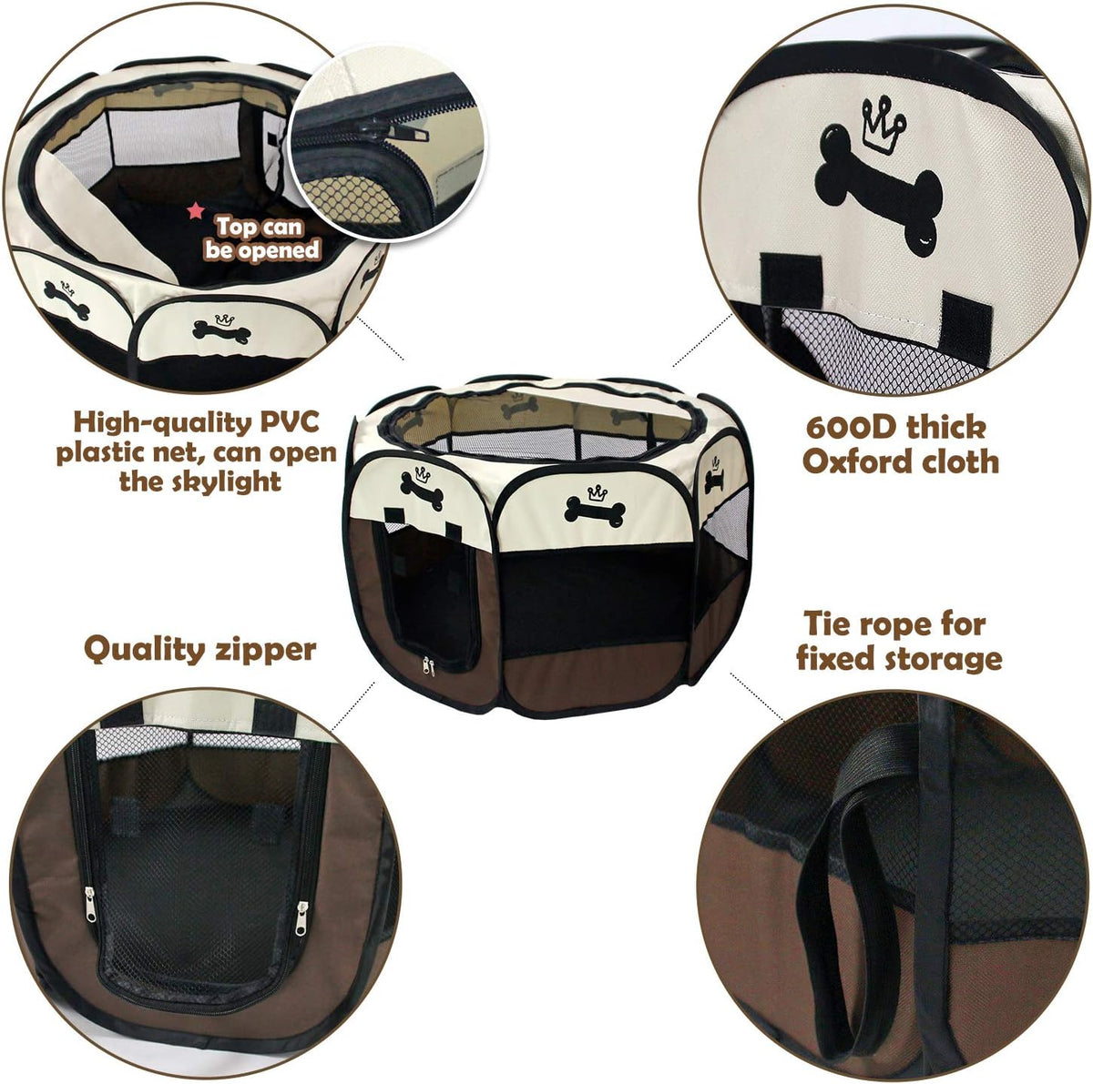 8-Panel Mesh Playpen B47719