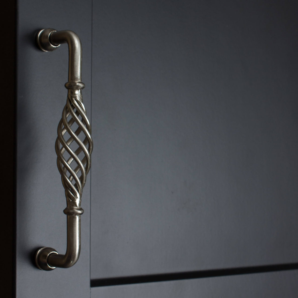 Satin Nickel Fluted Cabinet Pulls Pack of 25 R804