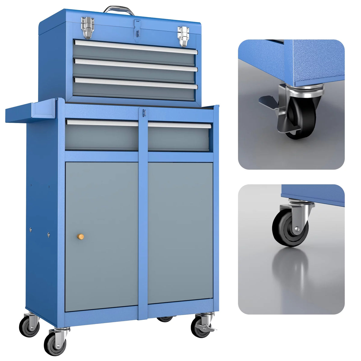 Rolling Tool Cabinet 4 Drawer with Wheels T17612