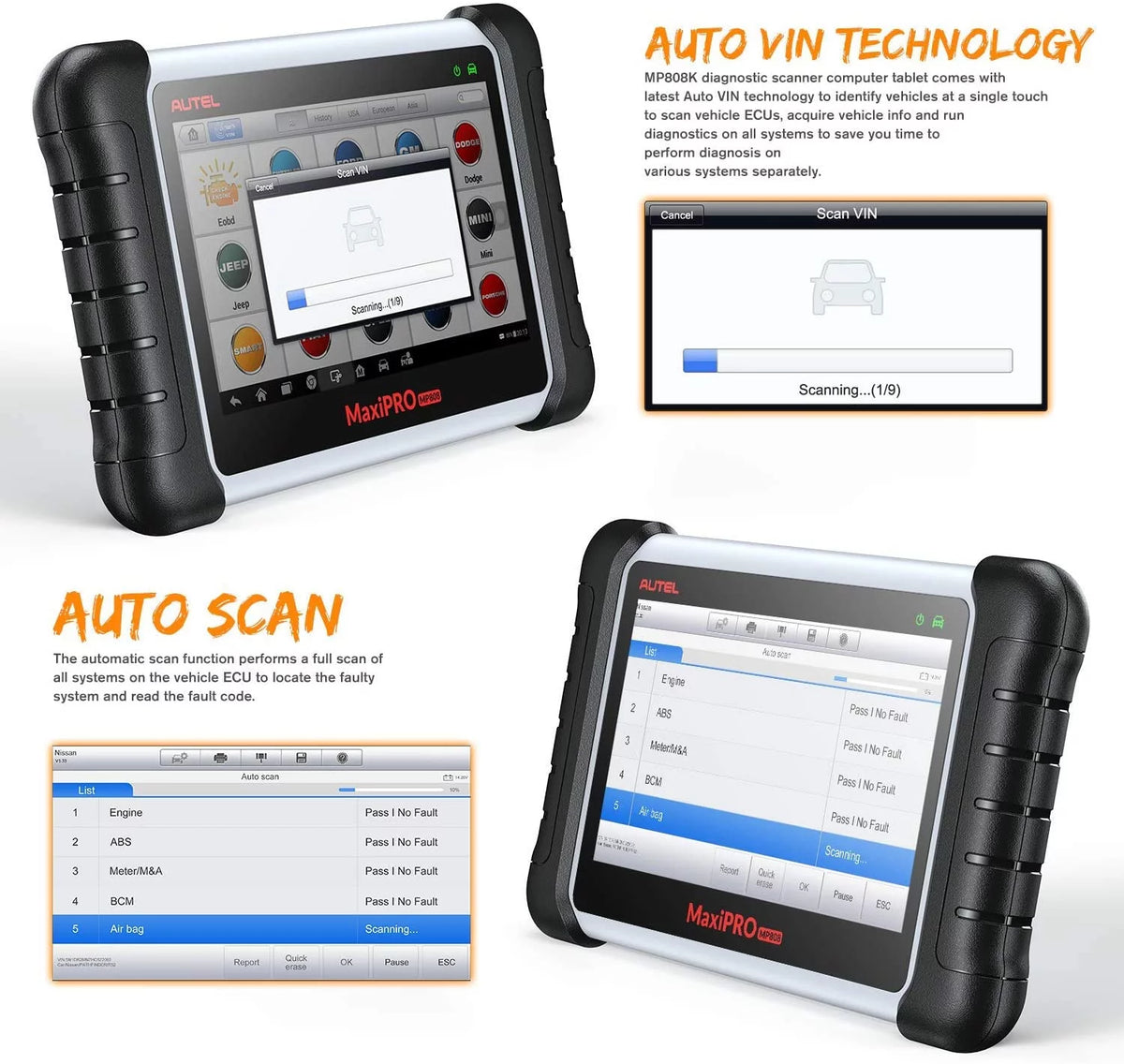 Automotive Diagnostic Scan Tool with Bi-Directional Control N68503