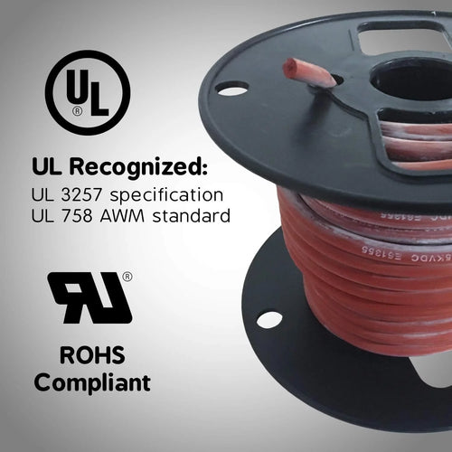 16 AWG Silicone Wire 50Ft High Temperature 250°C R4440