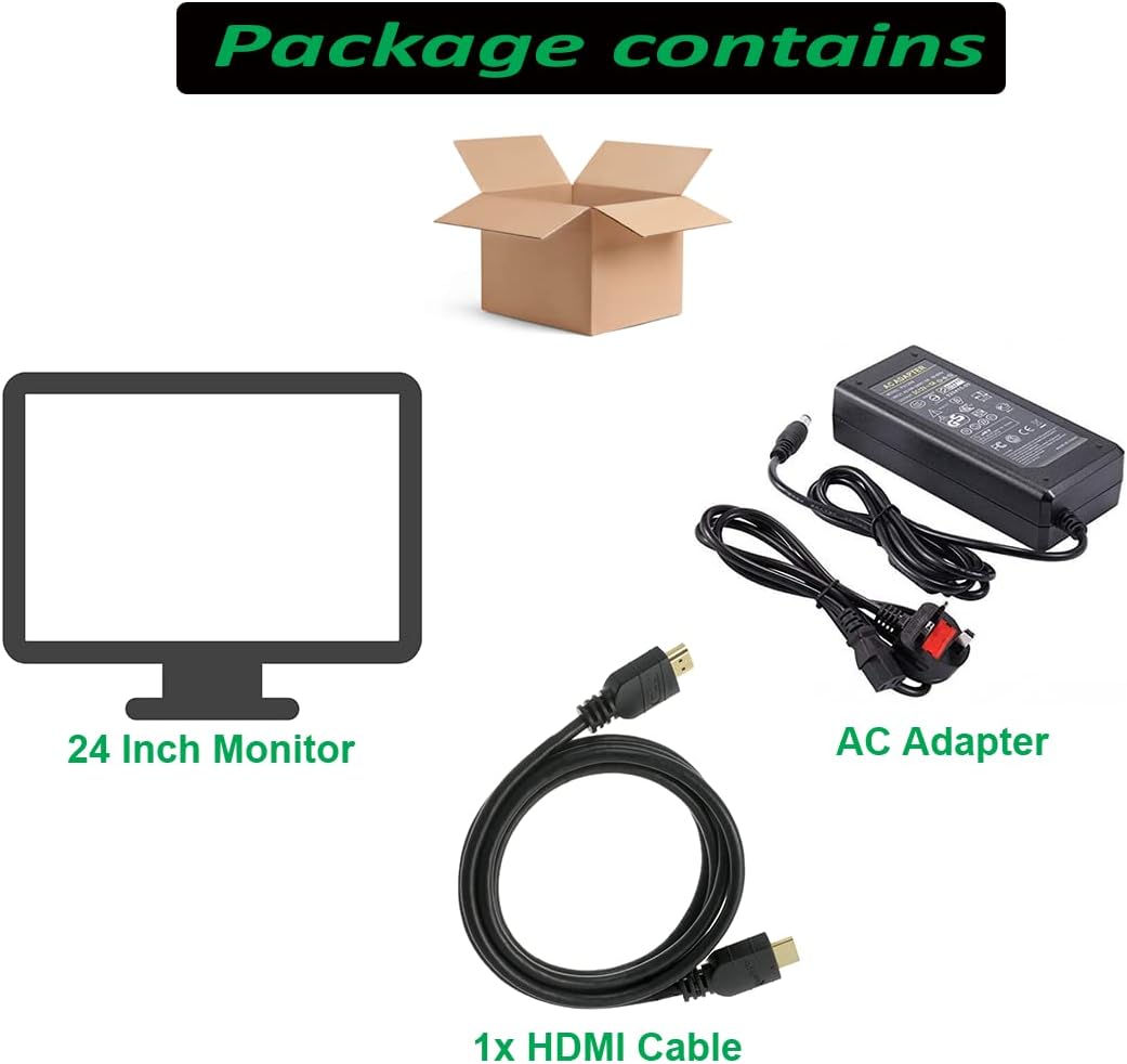 24 Inch FHD LCD Monitor with VGA Port and HDMI Port R30969