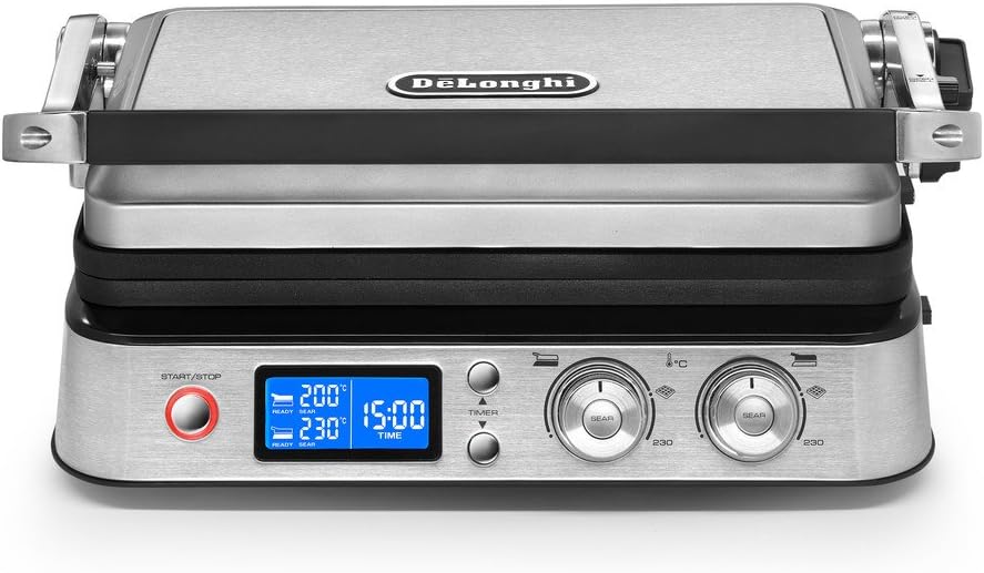Stainless Steel Combination Contact Grill and Open Barbecue F740