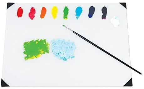 White Glass Table Top Palette 16" x 20" O37986
