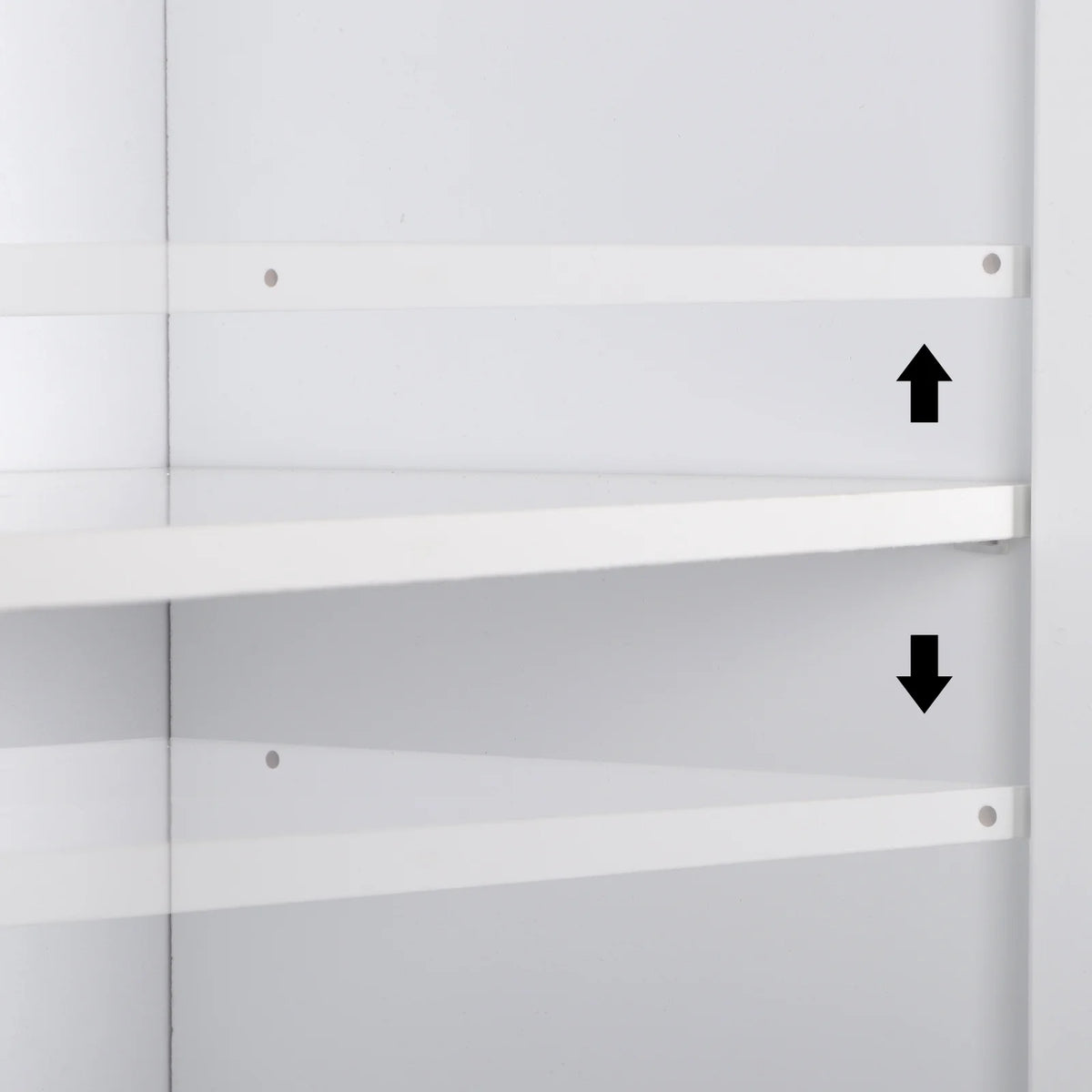 White 72" Wood Pantry Cabinet with 4 Adjustable Shelves G8561