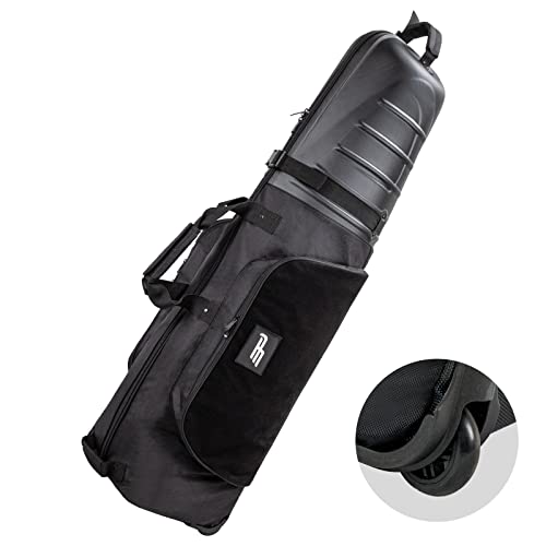 Golf Travel Bags with Reinforced Wheels and Hard Case Top C87419