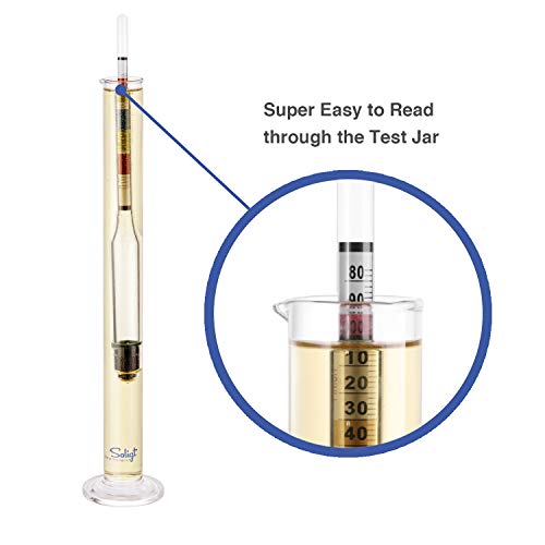 Triple Scale Hydrometer and Glass Test Jar T466