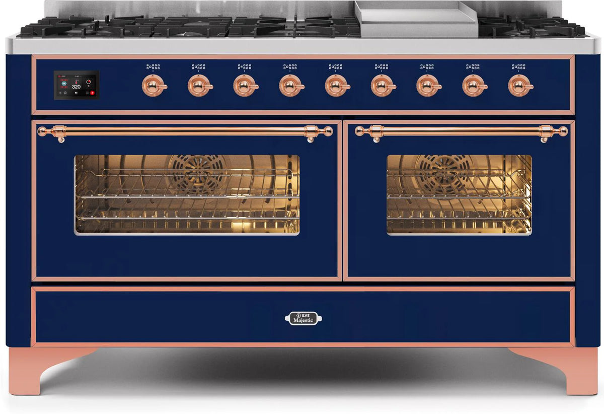 Blue Dual Fuel Propane Gas Range T6658