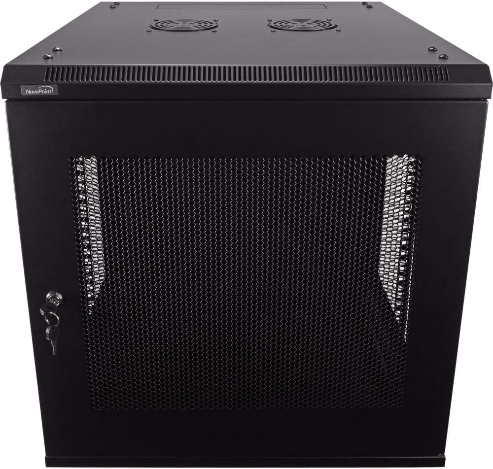 12U Wallmount Cabinet Enclosure 19-Inch Server Network Rack Black P209589