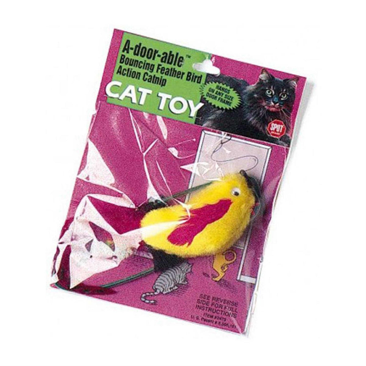Bouncing Plush Bird Cat Toy U200