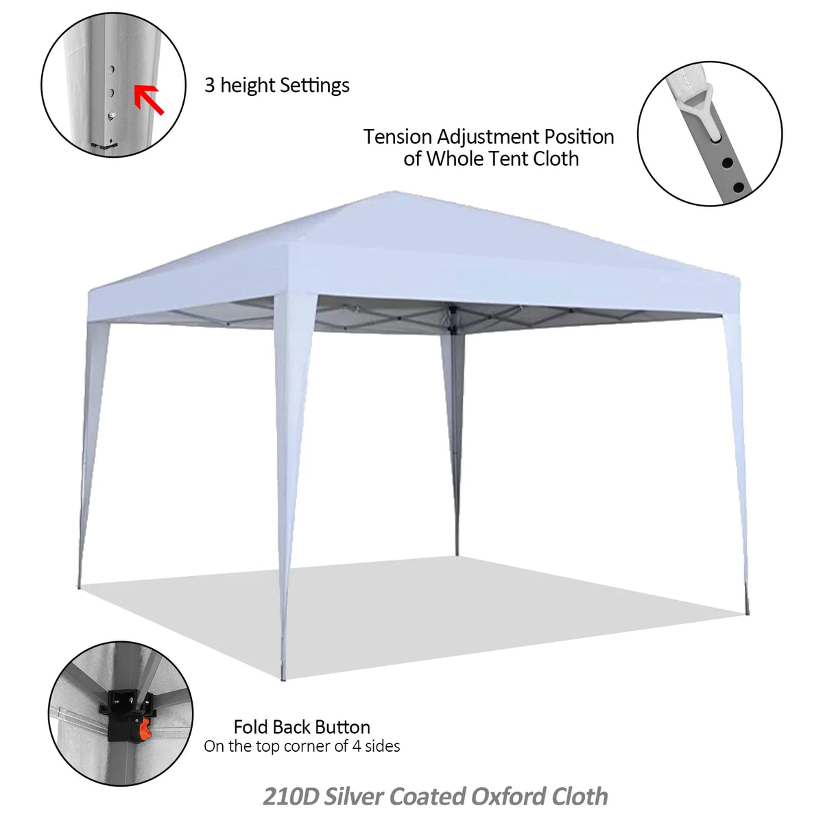 White Instant Outdoor Canopy K59185