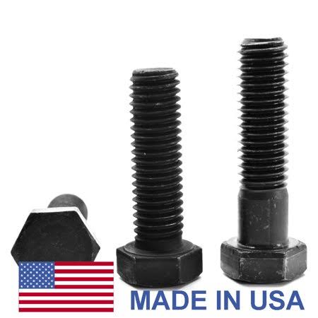 3/8 inch-24 x 4 1/2 inch Grade 5 Hex Cap Screw Black Oxide Pk 50 N205