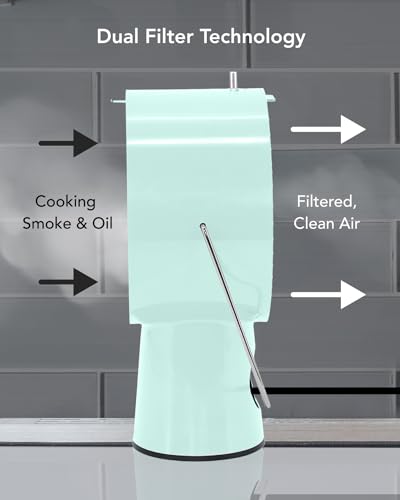 Portable Kitchen Exhaust Fan with 5 Activated Charcoal Air Filters B802219