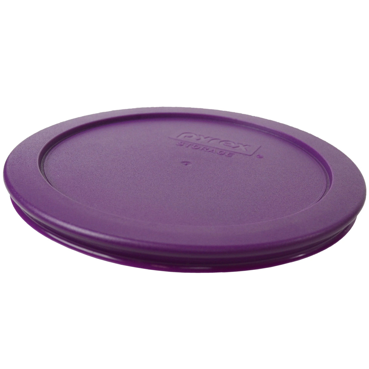 4-Cup Round Glass Storage Bowl with Purple Lid B164865