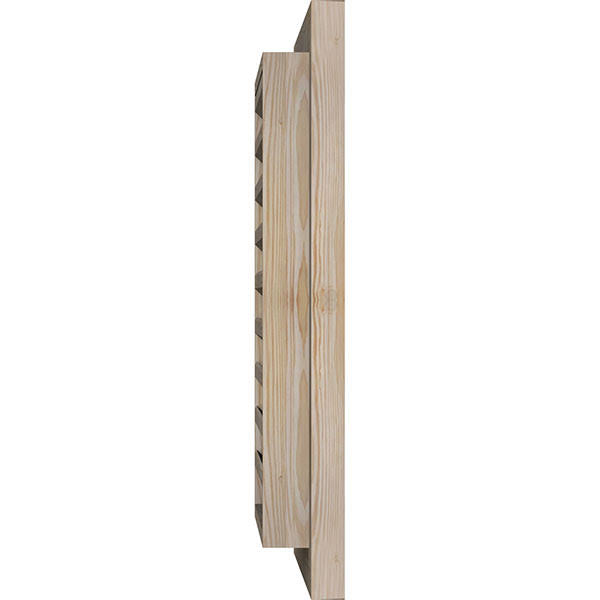 22-in W x 32-in H Vertical Gable Vent, Unfinished, Smooth Pine P356163