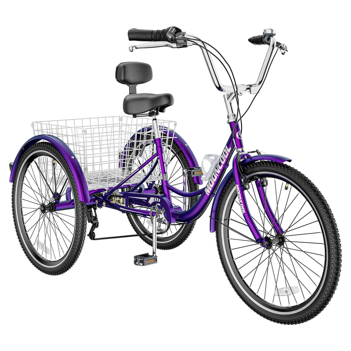 24 Tire 7 Speed 3 Wheel Adult Tricycles with Big Basket X5913