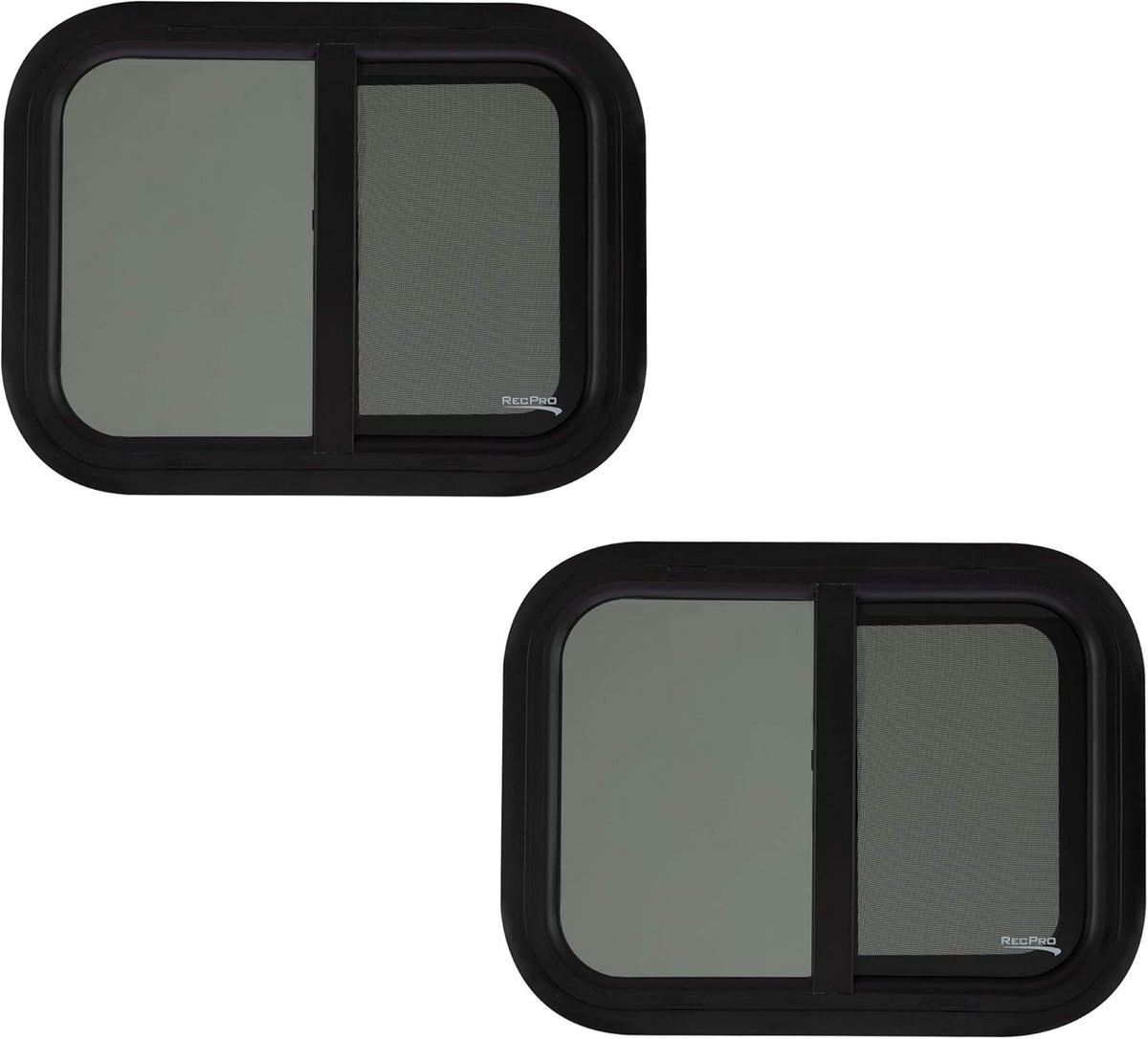 RV Window Replacement 20" W x 15" H Teardrop Horizontal Slide with Trim Kit J821