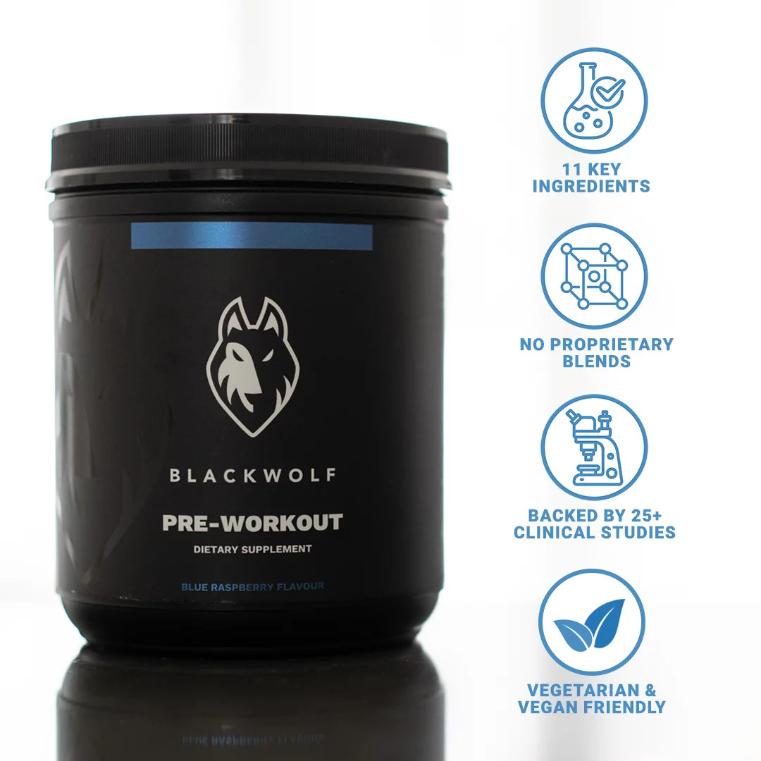 Pre Workout Powder Blue Raspberry 22 Servings G22601