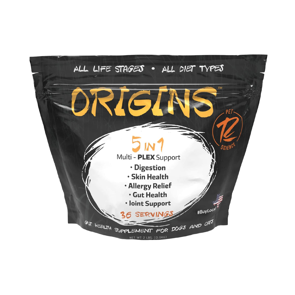 5-in-1 Dog Supplement Powdered Food Topper with Omega 3 Fish Oil 2 lbs A872777