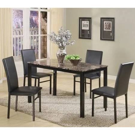 5 Piece Black Dining Set H433254