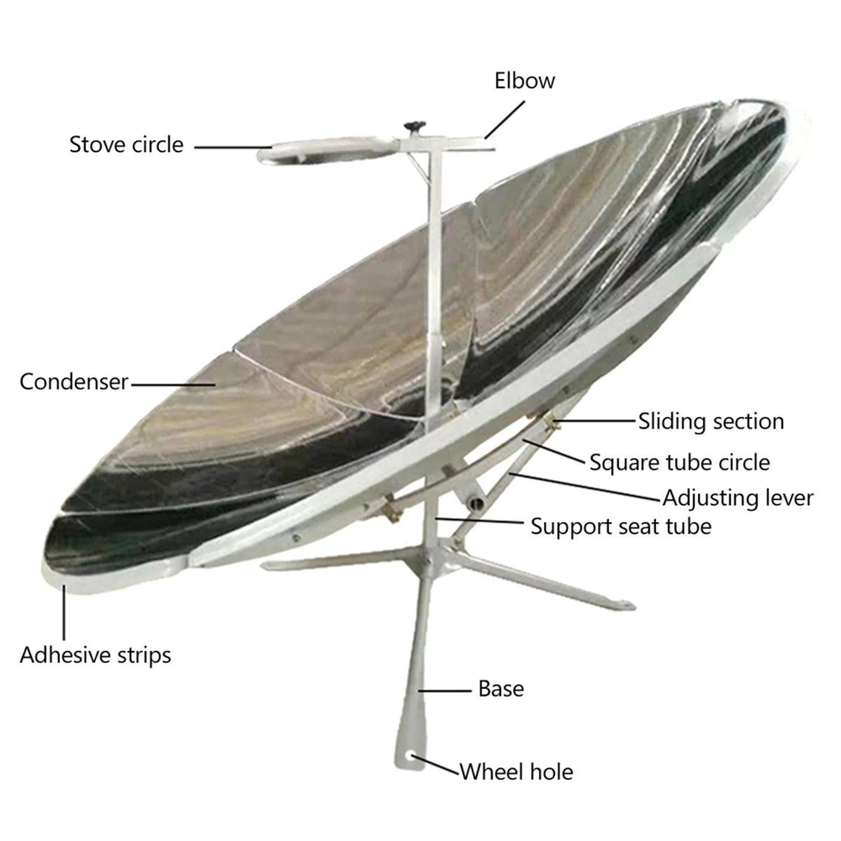 Solar Cooker Stove 150cm Diameter 1800W K1260