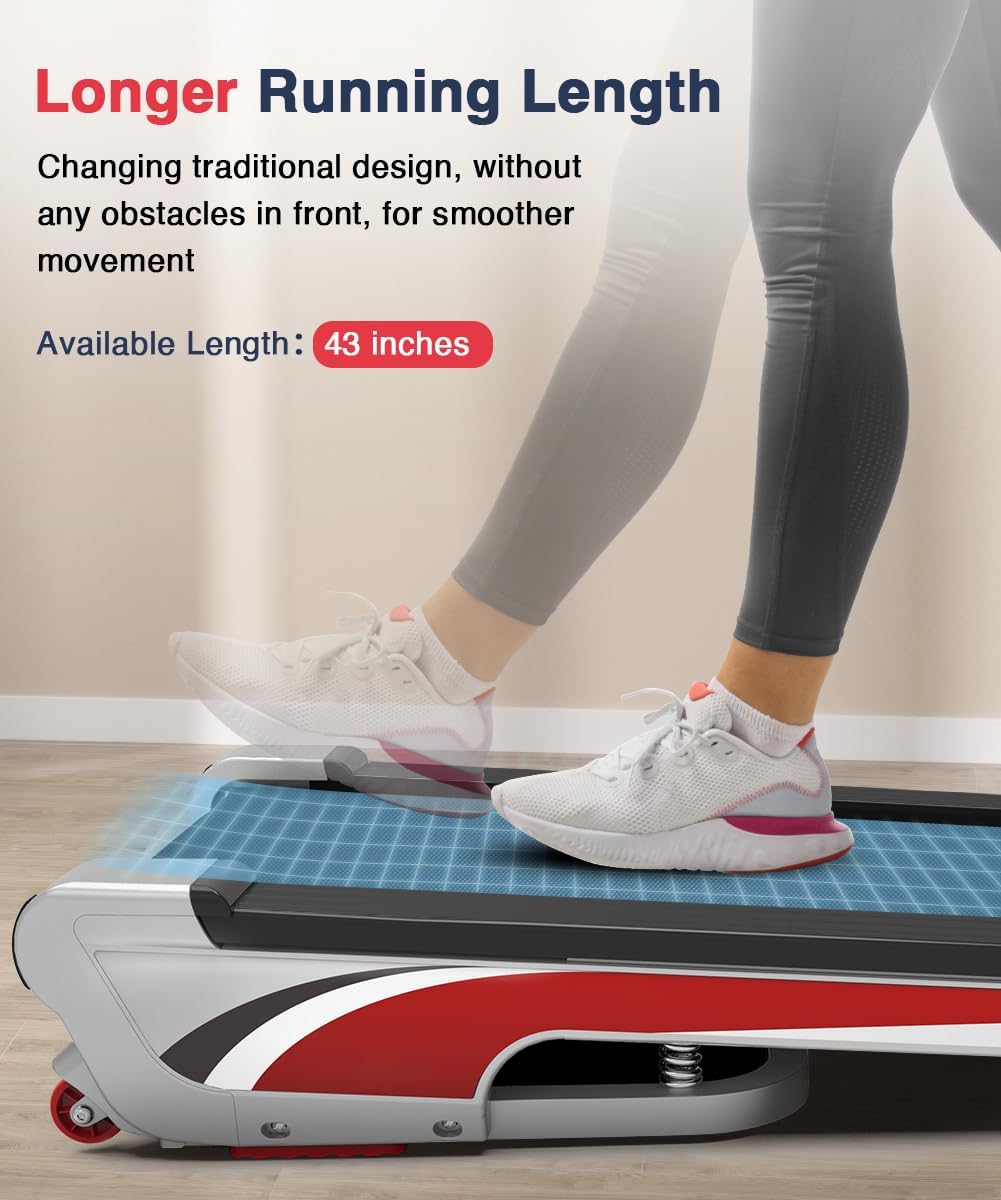Walking Pad Treadmill with 6% Incline, 350+ lb Capacity V514