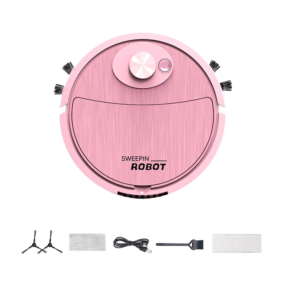 3in1 Robot Vacuum Cleaner USB Rechargeable Dry and Wet Mopping E2938