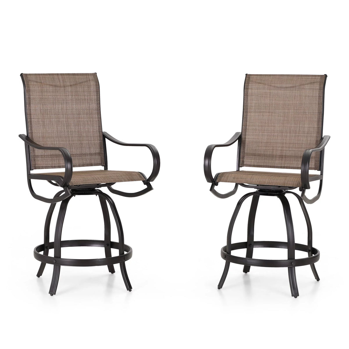 2 Piece Outdoor Swivel Bar Stools K463320