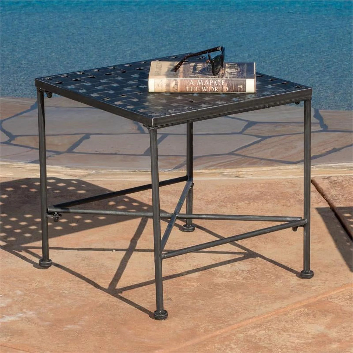Black Iron End Table N72703