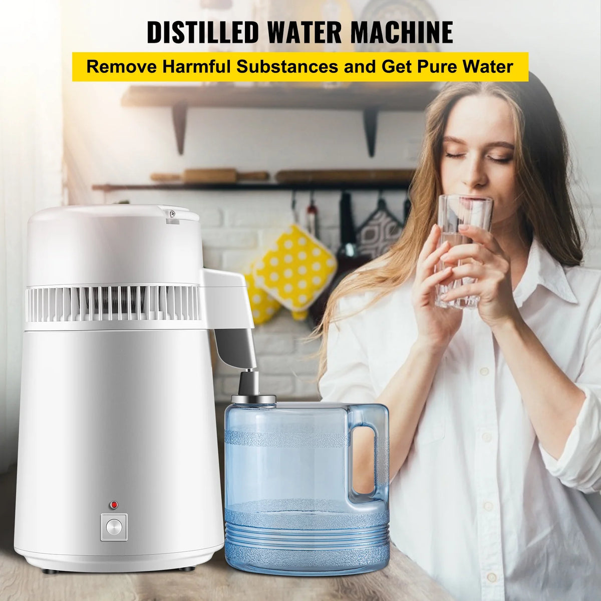 Stainless Steel Water Distiller 1.1 Gallon/4 L Countertop N6365
