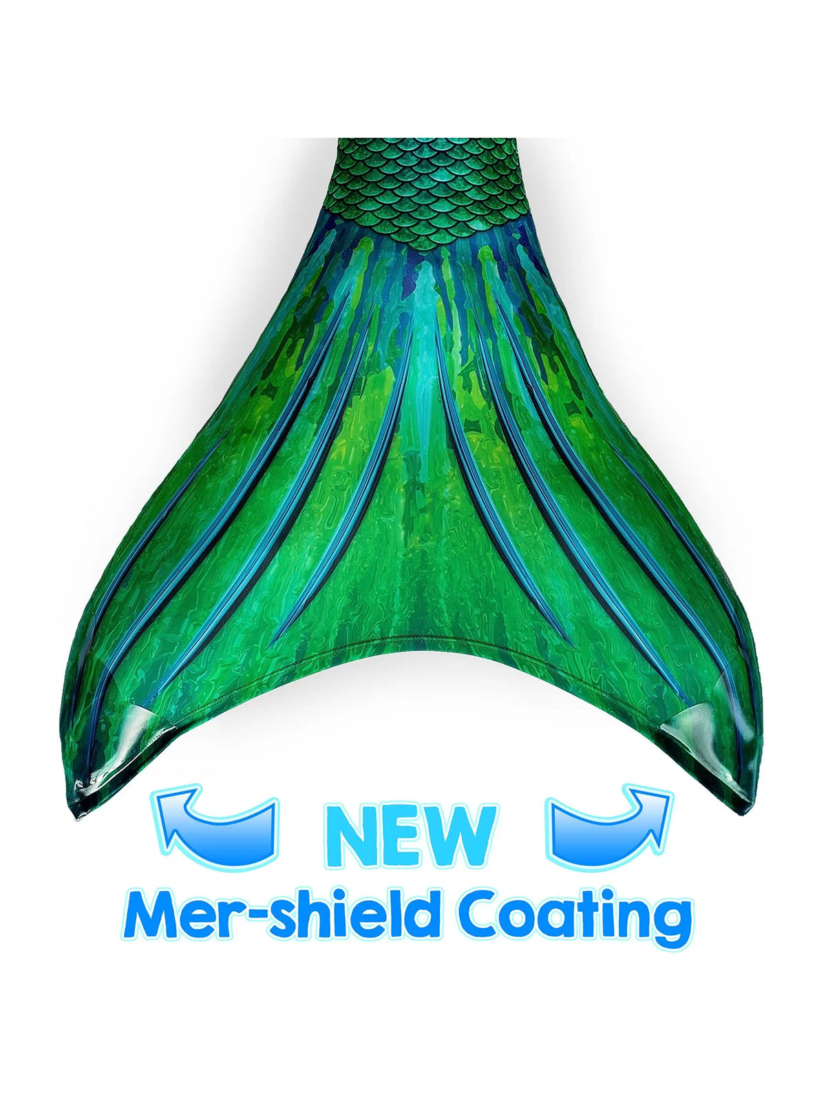 Green Mermaid Tail and Monofin Swim Set Q1477