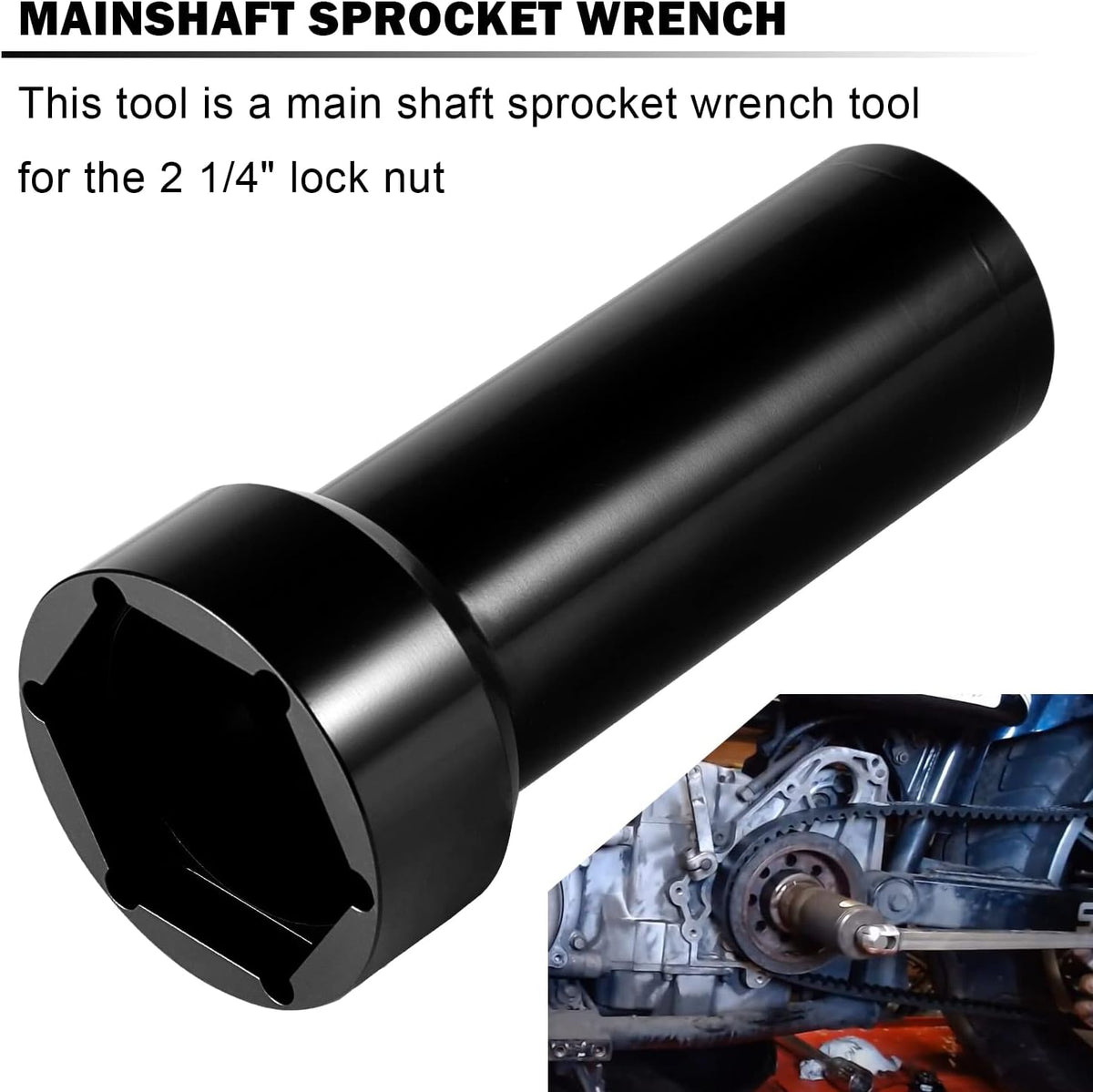 2-1/4 Mainshaft Sprocket Pulley Wrench Lock Nut Socket Tool A65948